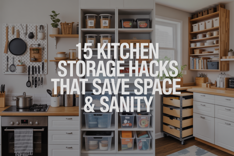 15 Kitchen Storage Hacks That Save Space & Sanity