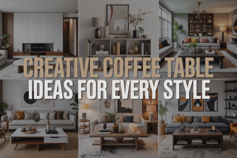 Creative Coffee Table Ideas for Every Style