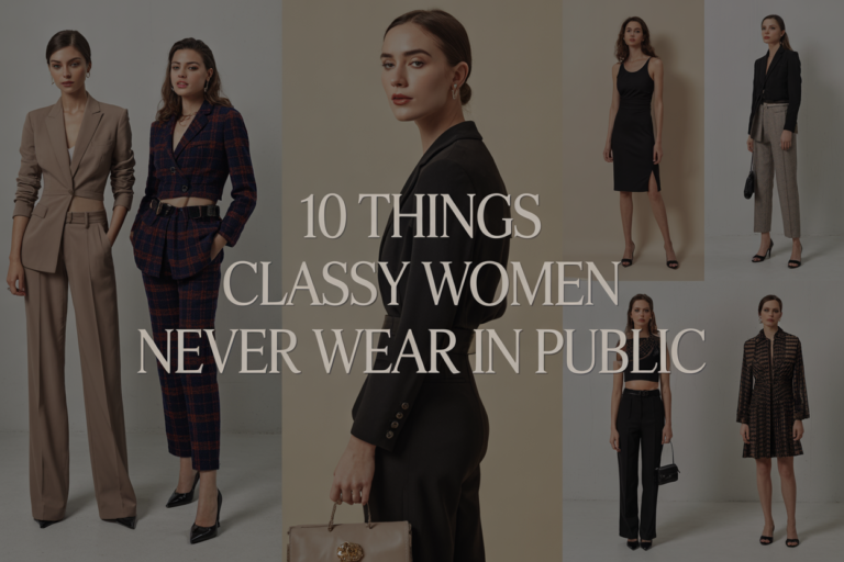Things Classy Women Never Wear in Public | Fashion Tips