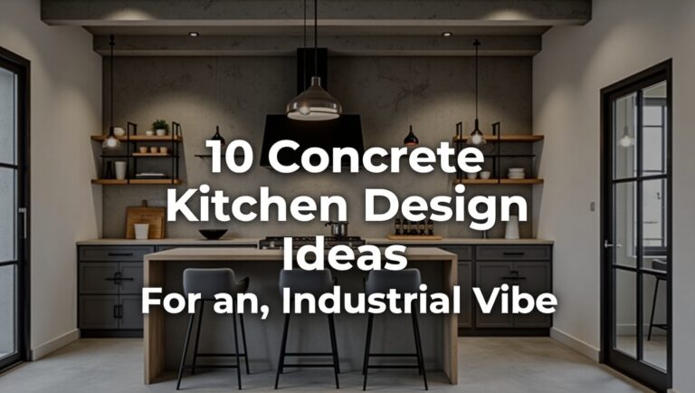 10 Concrete Kitchen Design Ideas for an Industrial Vibe