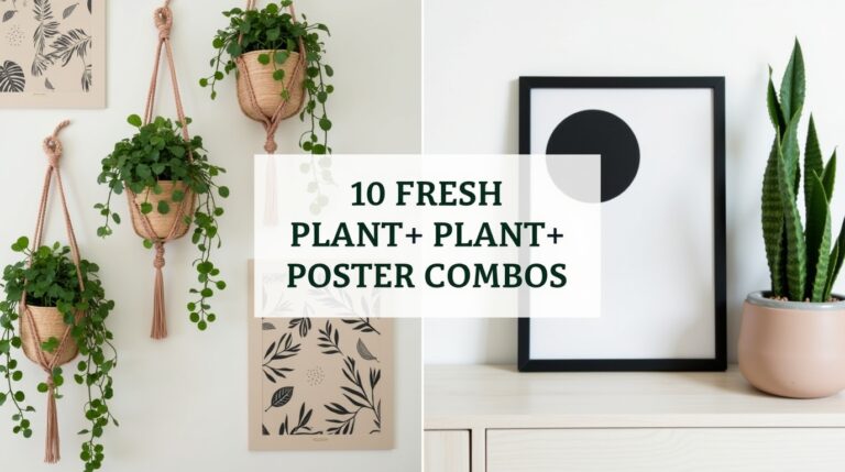 10 Plant and Poster Combos for a Fresh Look