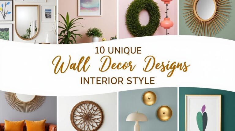 10 Unique Wall Decor Designs for Every Interior Style