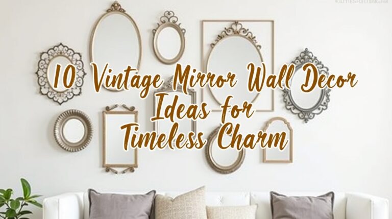 10 Vintage Mirror Wall Decor Ideas for Timeless Charm