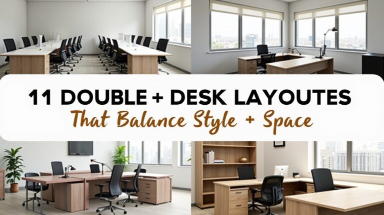 11 Double Desk Layouts That Balance Style and Space