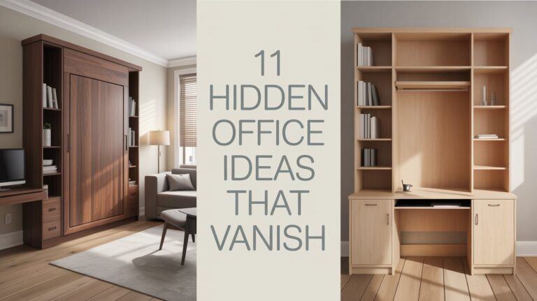 11 Hidden Home Office Ideas That Disappear Easily
