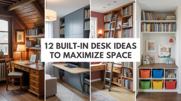 12 Built-Ins with Desk Ideas That Maximize Your Space