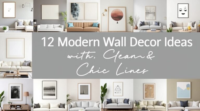 12 Modern Wall Decor Ideas with Clean, Chic Lines