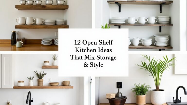 12 Open Shelf Kitchen Ideas That Mix Storage & Style