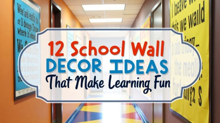 12 School Wall Decor Ideas That Make Learning Fun