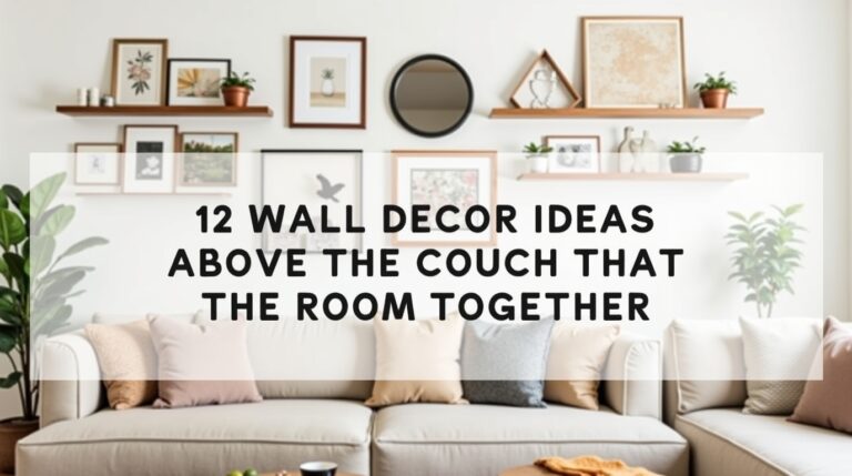 12 Wall Decor Ideas Above the Couch That Tie the Room Together