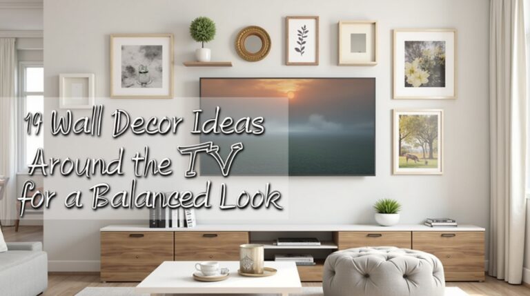 12 Wall Decor Ideas Around the TV for a Balanced Look