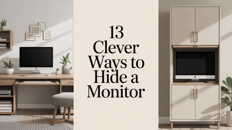 13 Smart Ways to Hide a Computer Monitor