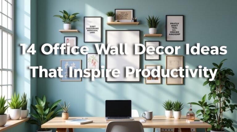 14 Office Wall Decor Ideas That Inspire Productivity