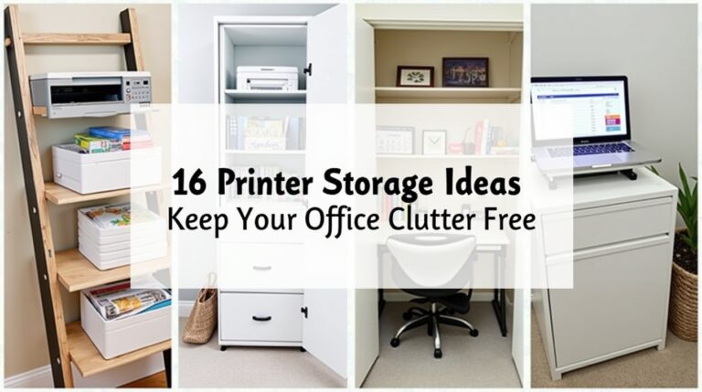 16 Printer Storage Ideas That Keep Your Office Clutter-Free