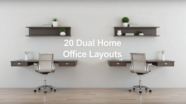 20 Dual Desk Home Office Layouts for Shared Spaces