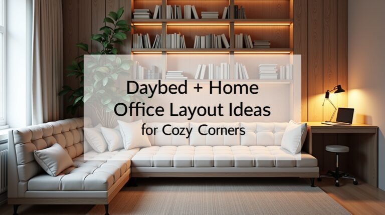 Daybed + Home Office Layout Ideas for Cozy Corners