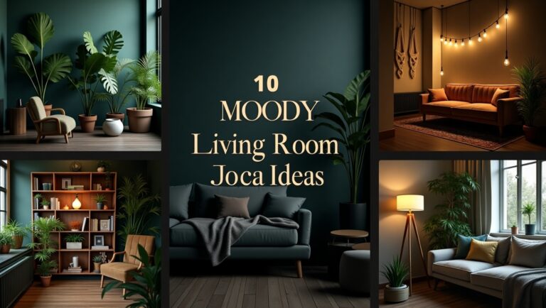 Moody Living Room Ideas with Plants
