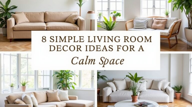 Simple Living Room Decor Ideas for a Calm Space