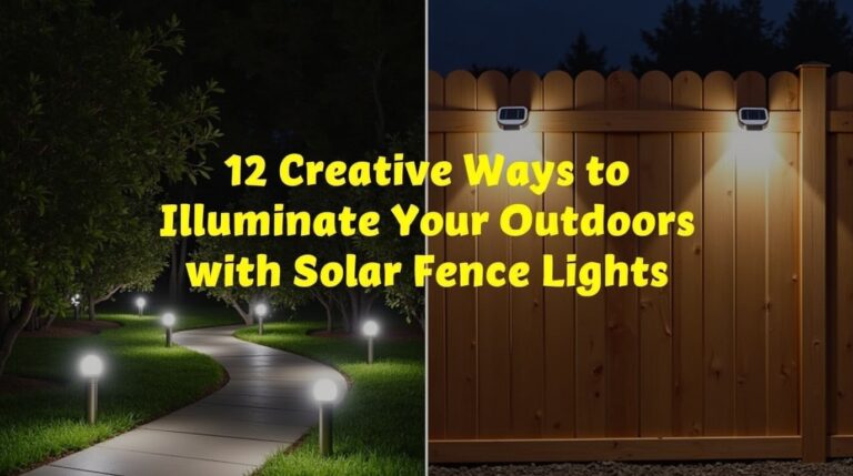 Solar Fence Lights for Outdoor Beauty