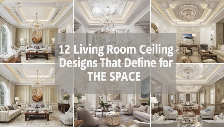 12 Living Room Ceiling Designs That Define the Space