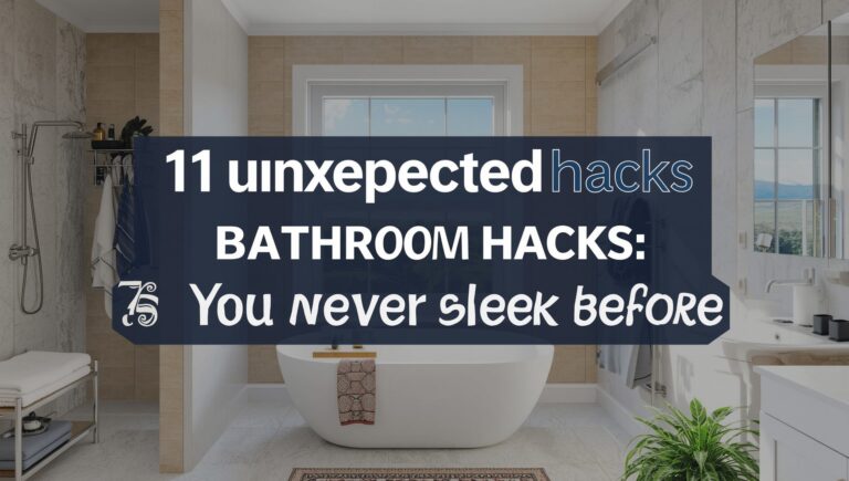 11 Unexpected Bathroom Hacks You’ve Never Seen Before